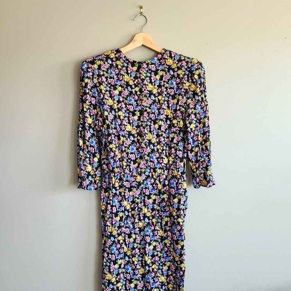 Karin Stevens vintage new with tag floral summer maxi dress. New old stock. - Picture 6 of 11
